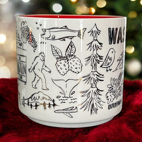 Starbucks Been There Series Across the Globe 2018 Holiday Washington Mug RARE - Picture 2 of 5